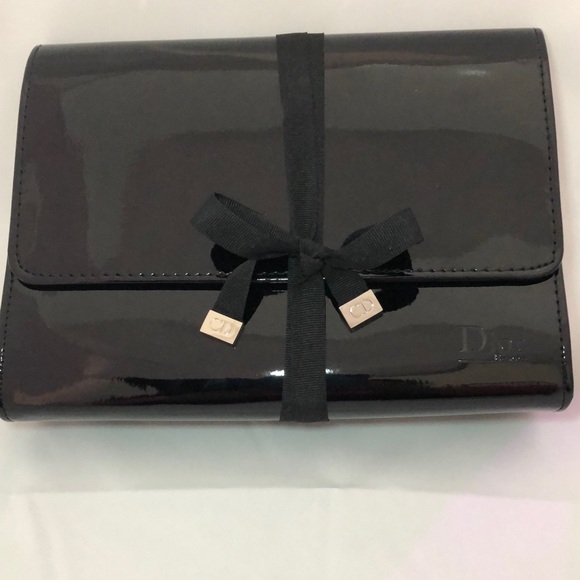 Dior Handbags - Dior Black Patent Cosmetics Bag NWOT👛